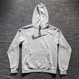Grey Embroidered Nike Hoodie